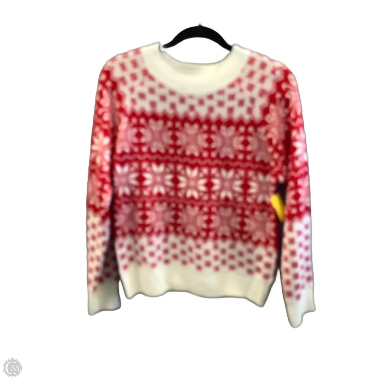 Sweater By Cme In Red & White, Size: S