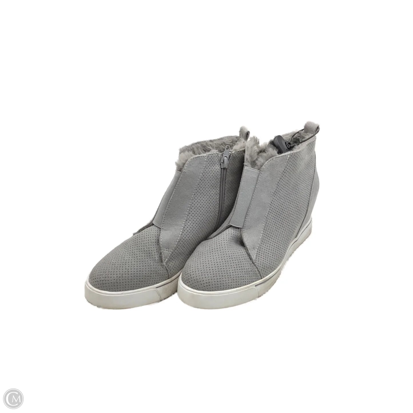 Boots Ankle Flats By Clothes Mentor In Grey, Size: 7.5