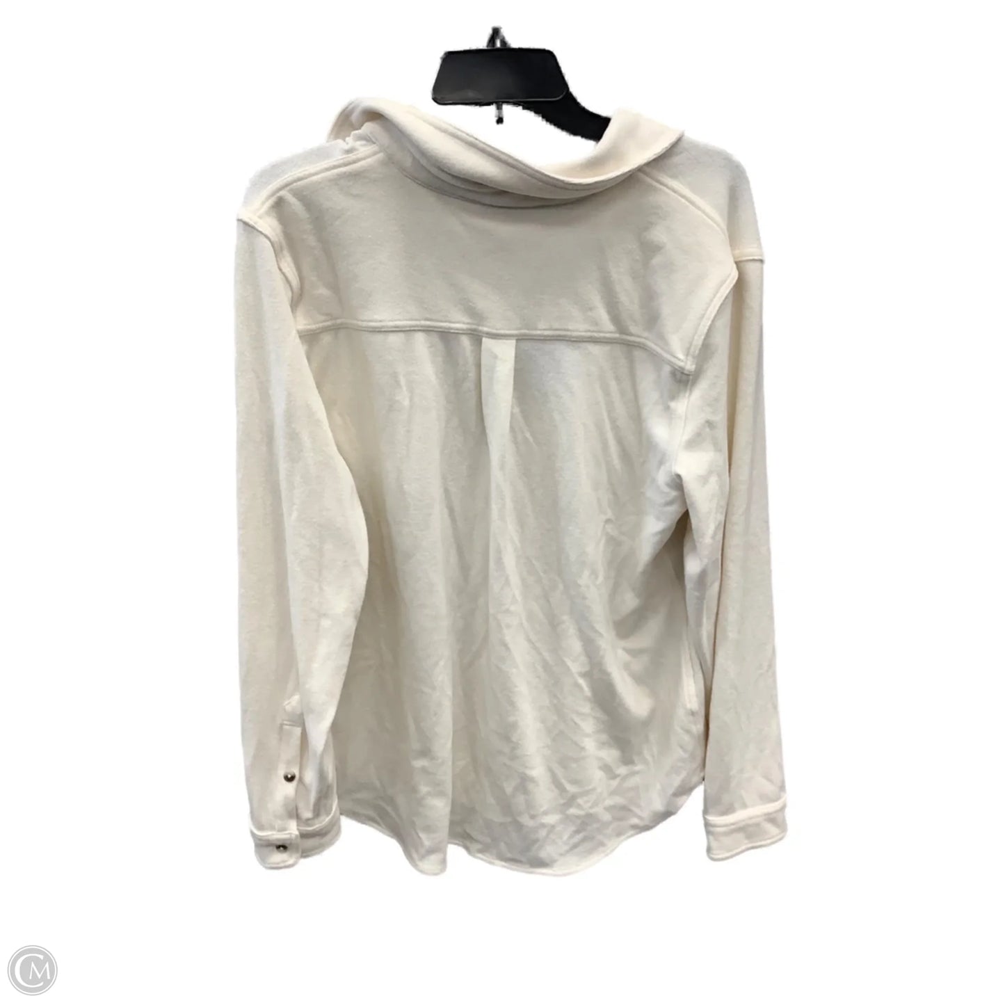 Top Long Sleeve By Workshop In Cream, Size: Xl