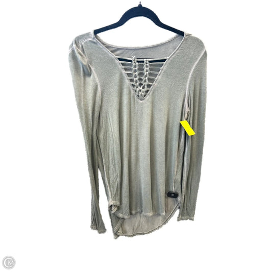 Top Long Sleeve By American Eagle In Green, Size: S