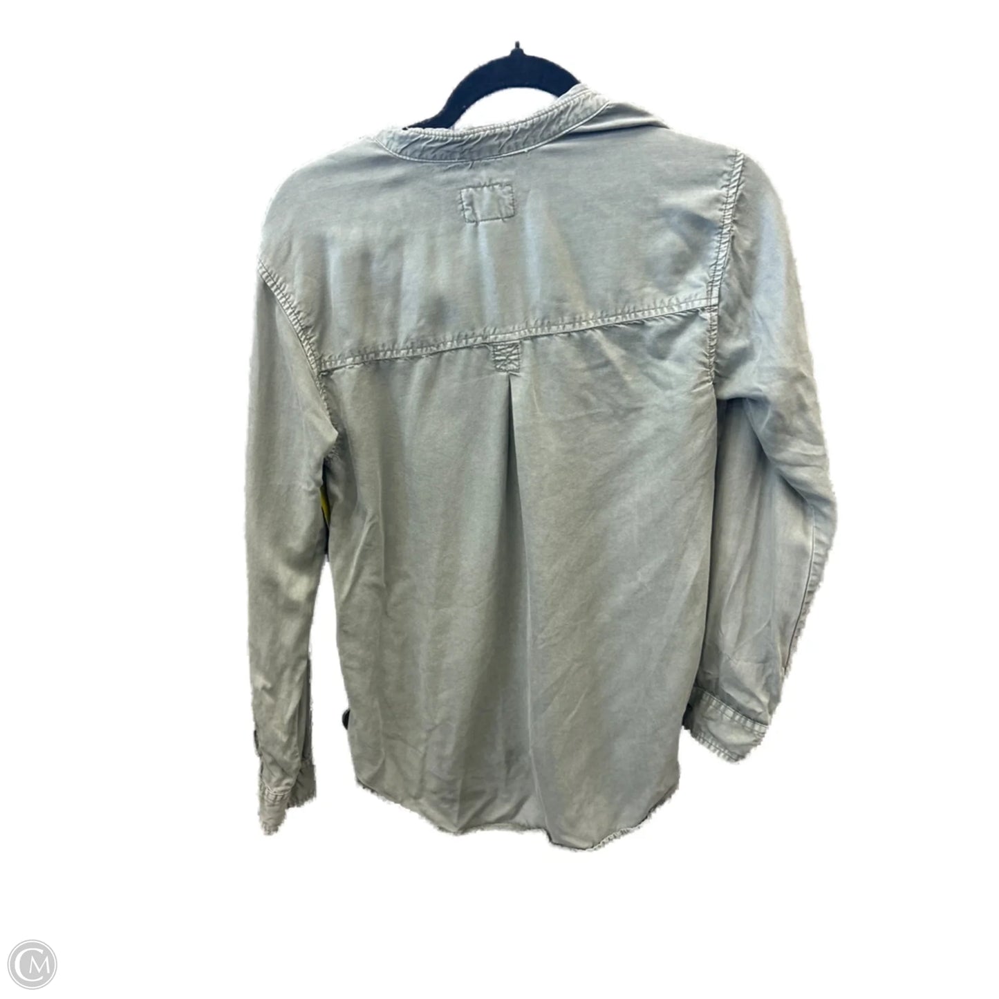Top Long Sleeve By American Eagle In Green, Size: Xs