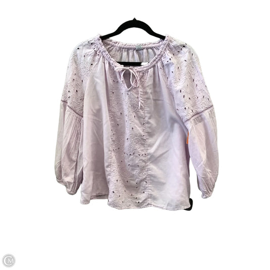 Top Long Sleeve By Old Navy In Purple, Size: M