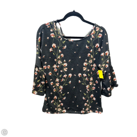 Top Long Sleeve By Lc Lauren Conrad In Grey, Size: M