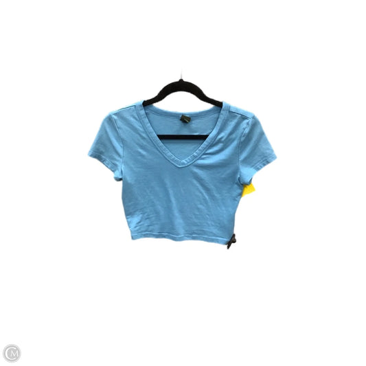 Top Short Sleeve By Wild Fable In Blue, Size: S