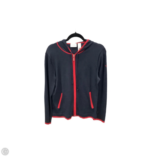 Sweatshirt Hoodie By Clothes Mentor In Blue & Red, Size: M