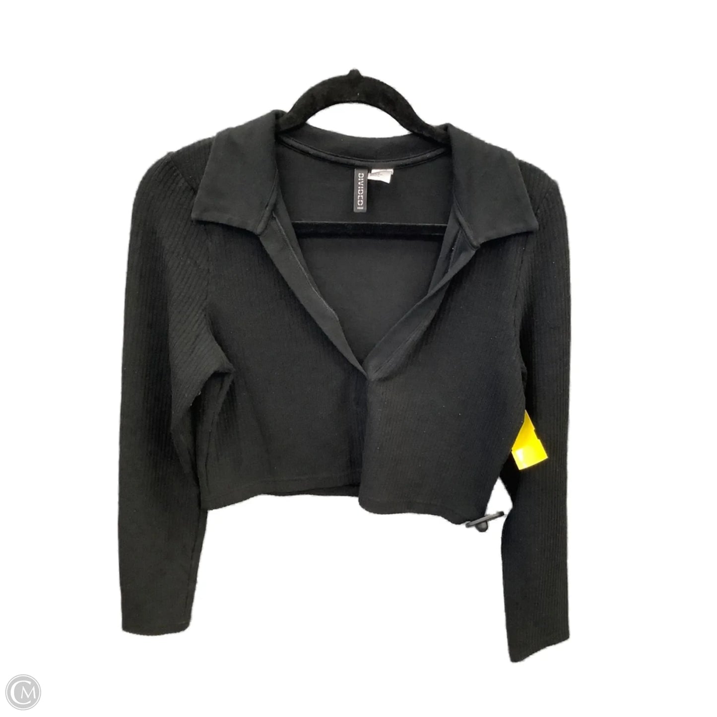 Top Long Sleeve By Divided In Black, Size: L