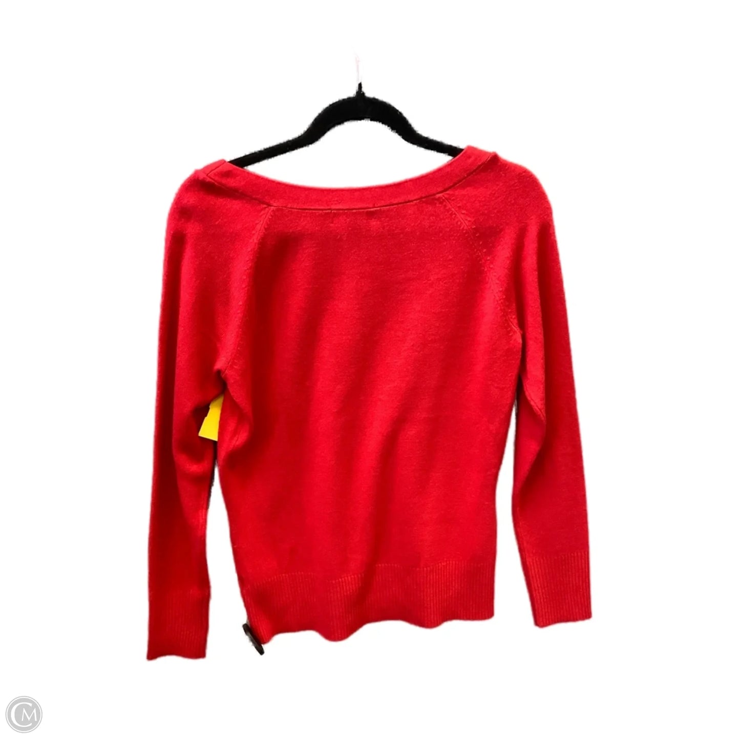 Top Long Sleeve By Designer Originals In Red, Size: S