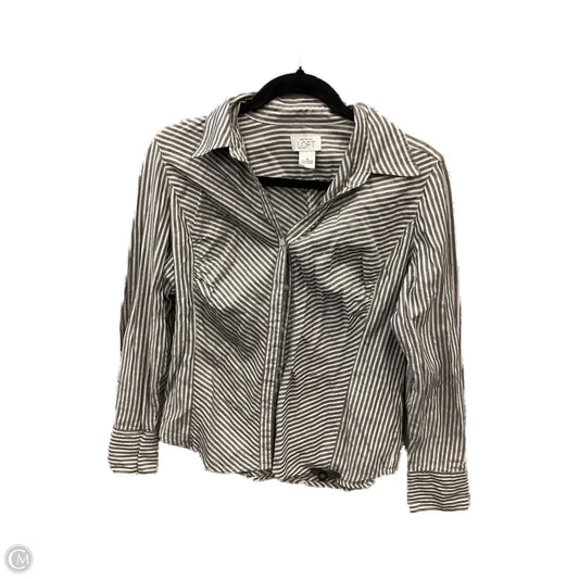 Top Long Sleeve By Loft In Grey, Size: M