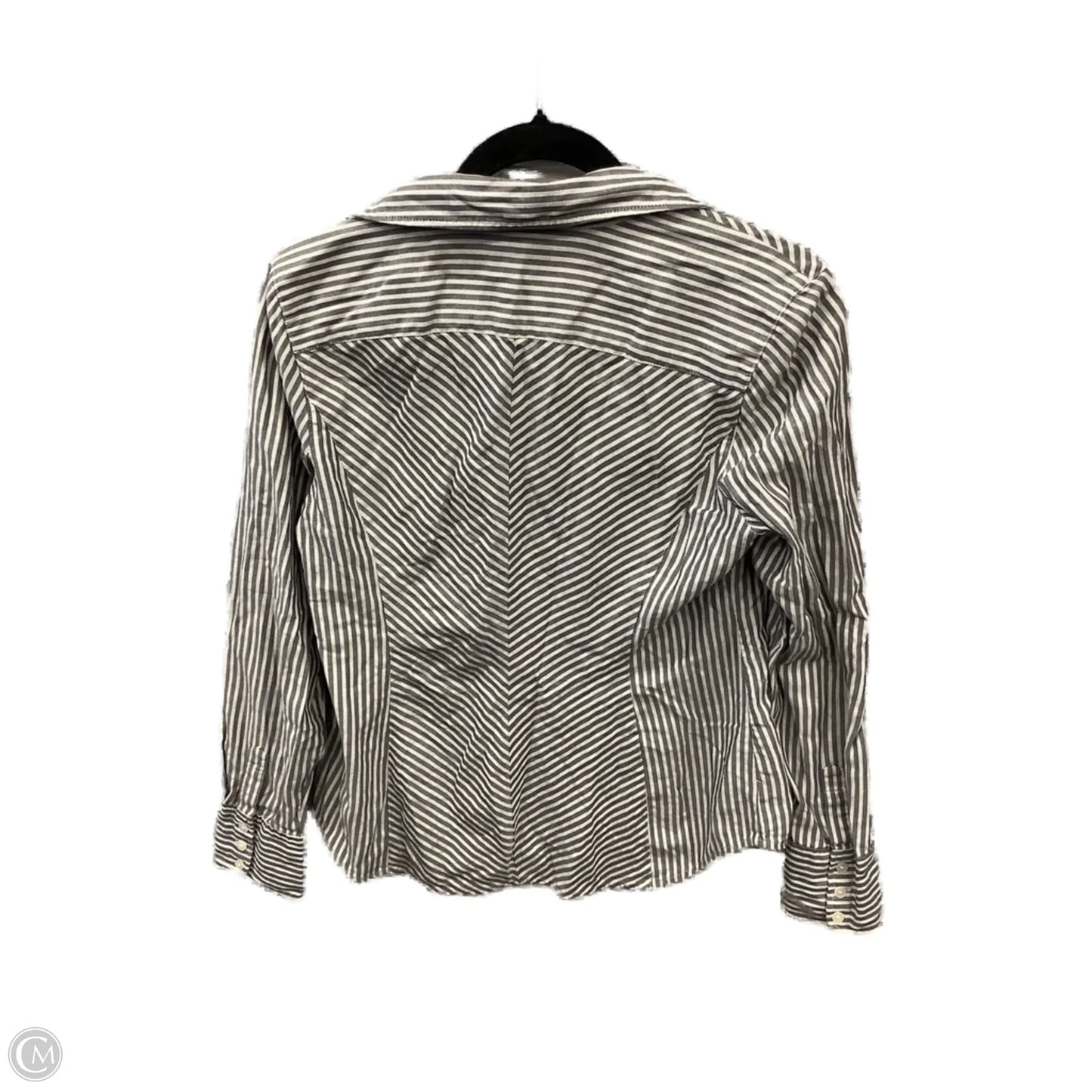 Top Long Sleeve By Loft In Grey, Size: M