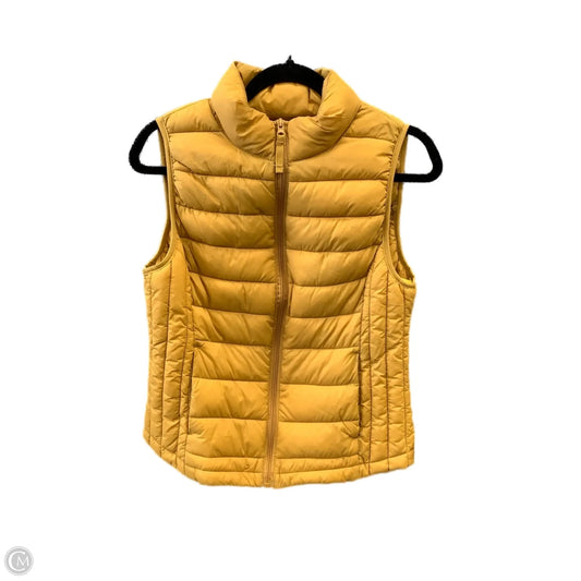 Vest Puffer & Quilted By Love Tree In Yellow, Size: L