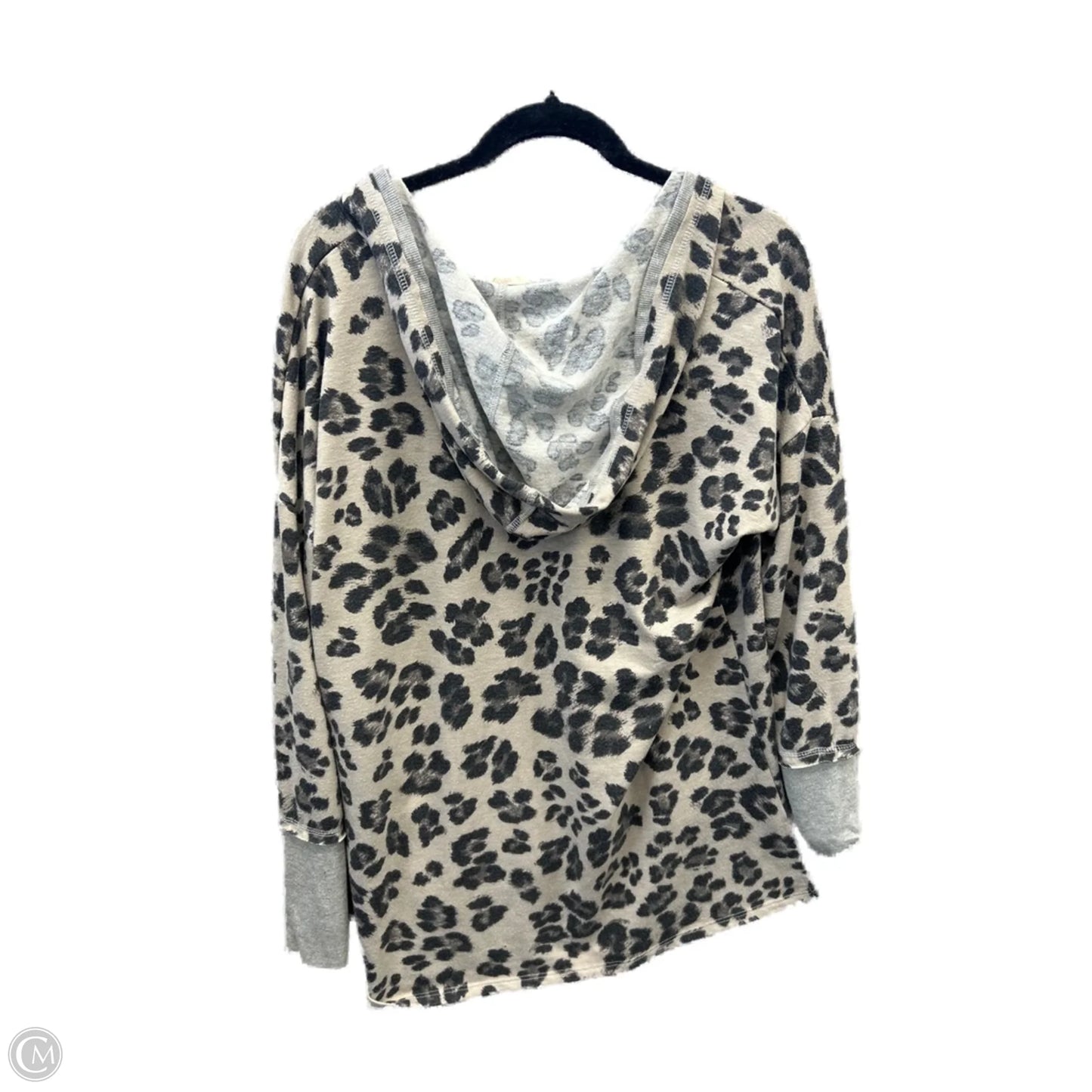 Top Long Sleeve By Hummingbird In Leopard Print, Size: M
