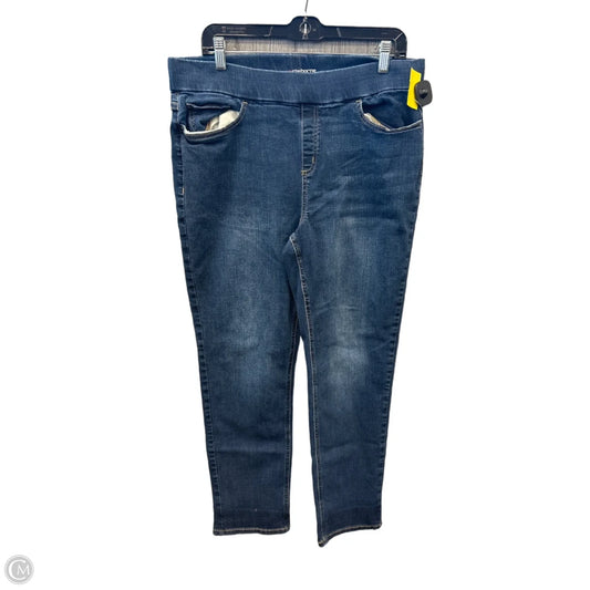 Jeans Straight By Liz Claiborne In Blue Denim, Size: 14