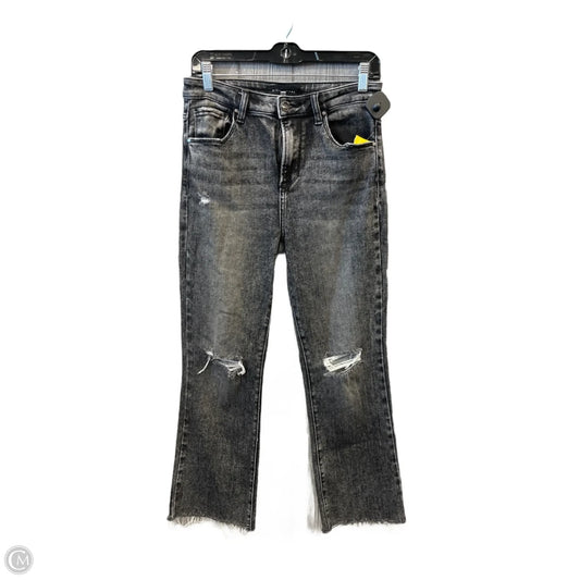 Jeans Straight By Risen In Black Denim, Size: 6