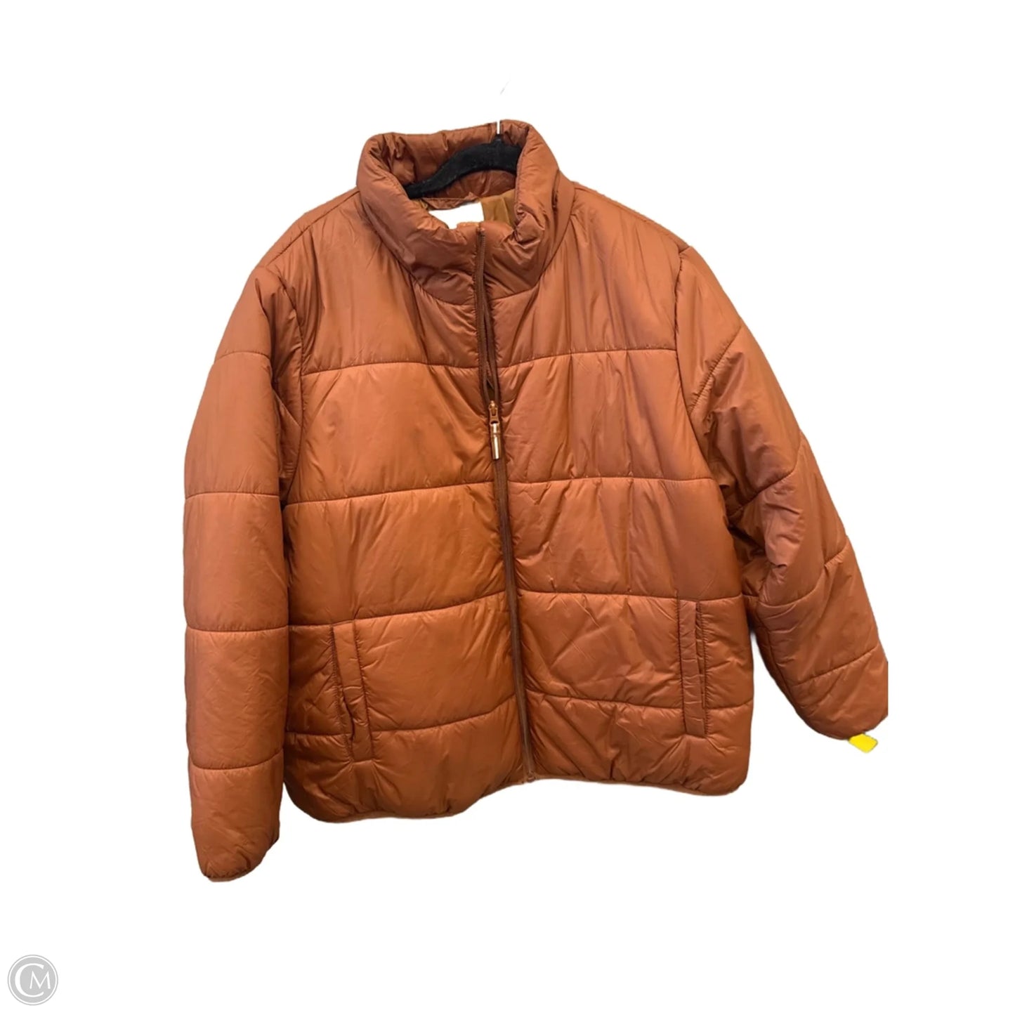 Jacket Puffer & Quilted By Universal Thread In Bronze, Size: 1x