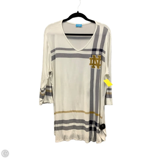 Top Long Sleeve By Clothes Mentor In White, Size: Xl