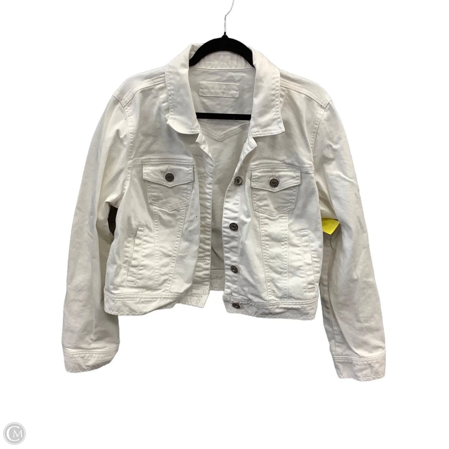 Jacket Denim By Maurices In White Denim, Size: Xs