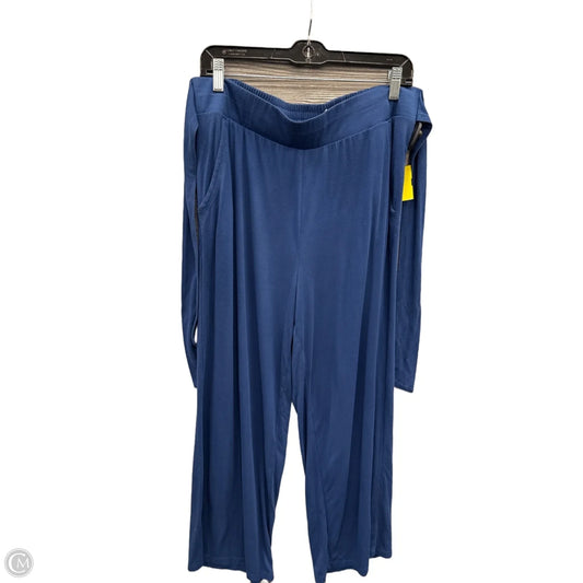 Pants Lounge By Gaiam In Blue, Size: Xl