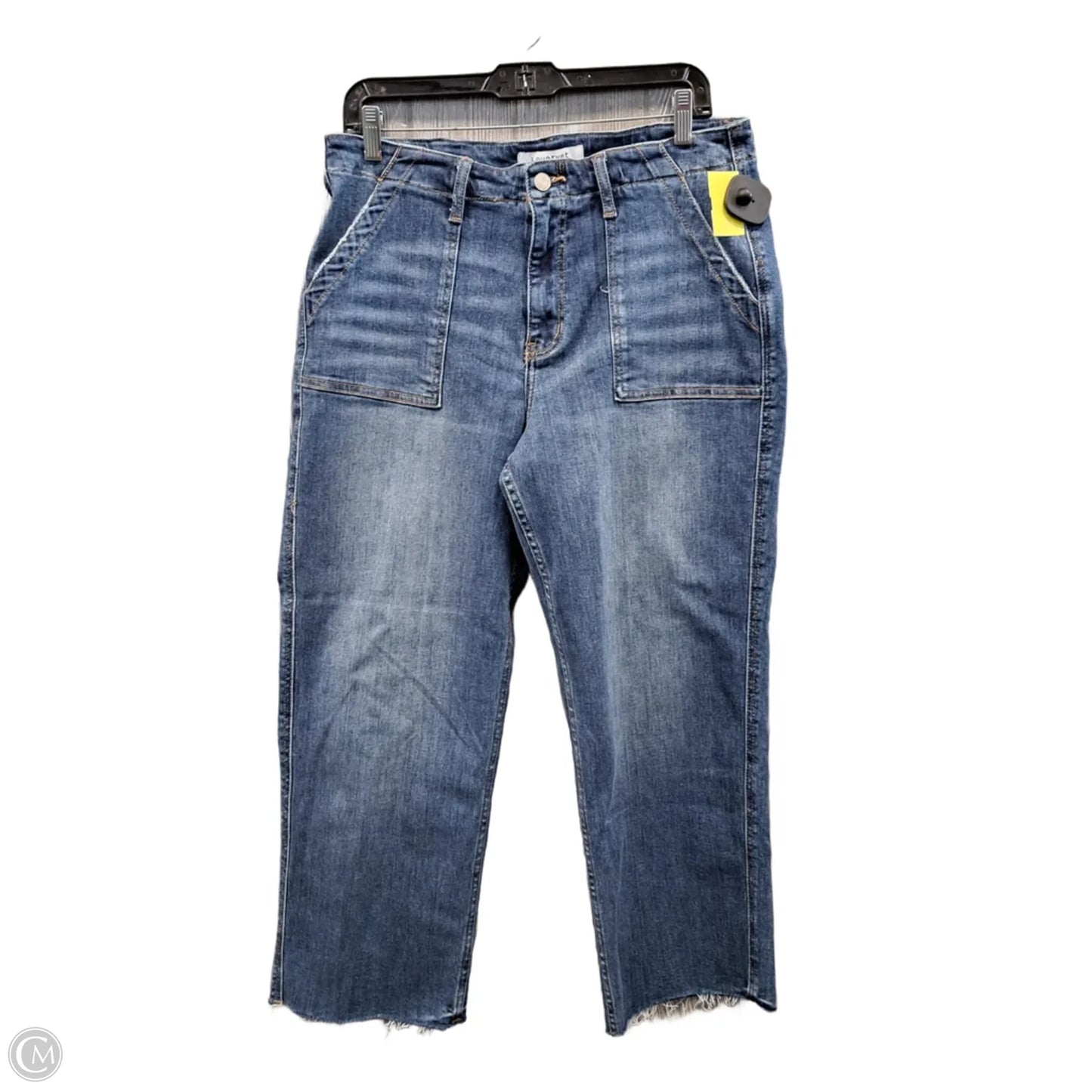 Jeans Wide Leg By Vervet In Blue Denim, Size: 12