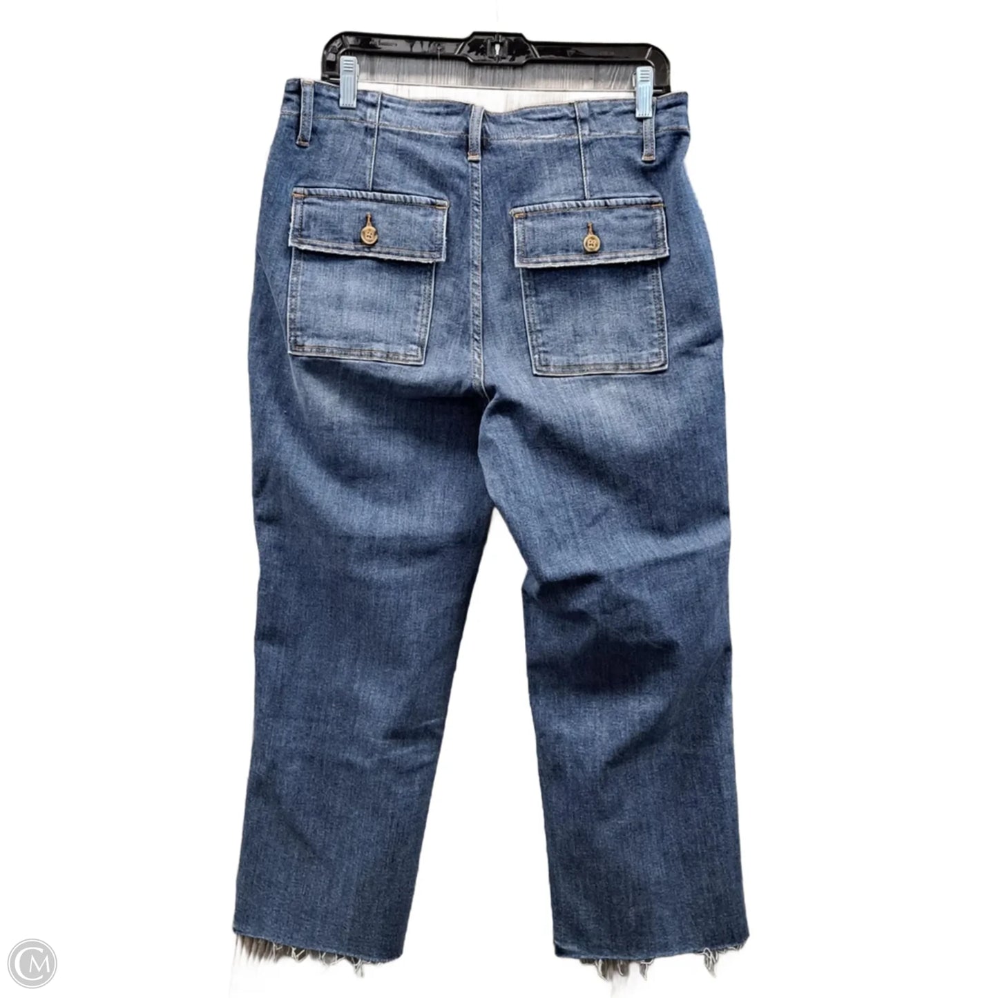 Jeans Wide Leg By Vervet In Blue Denim, Size: 12