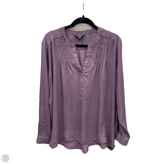 Top Long Sleeve By Simply Vera In Purple, Size: Xl