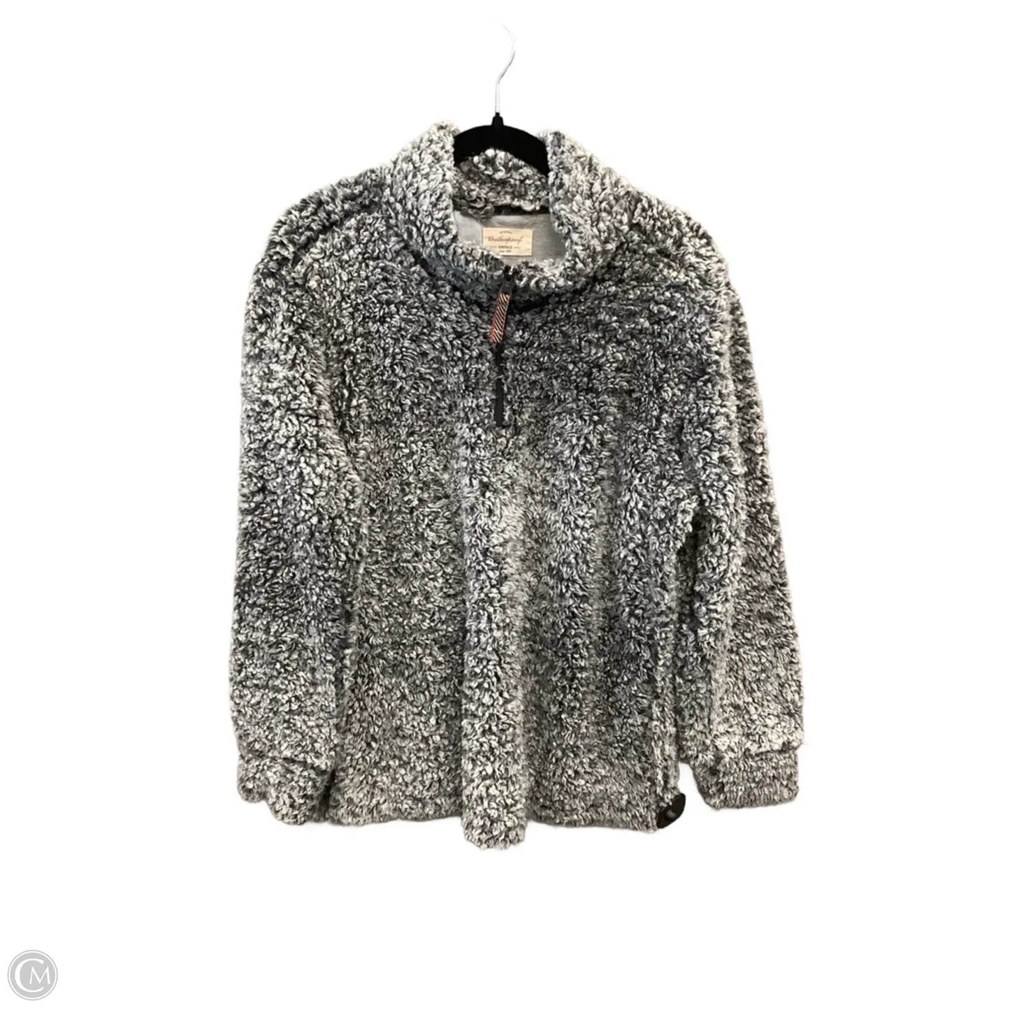 Jacket Faux Fur & Sherpa By Weatherproof In Grey, Size: Xl