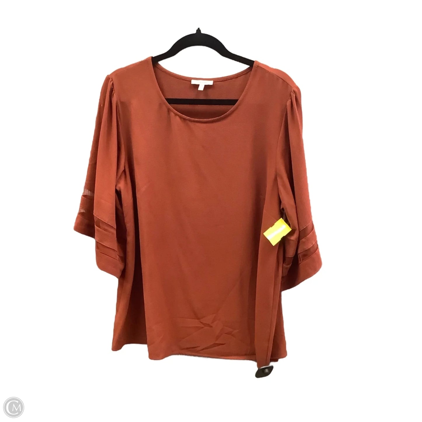Top Long Sleeve By Maurices In Orange, Size: L