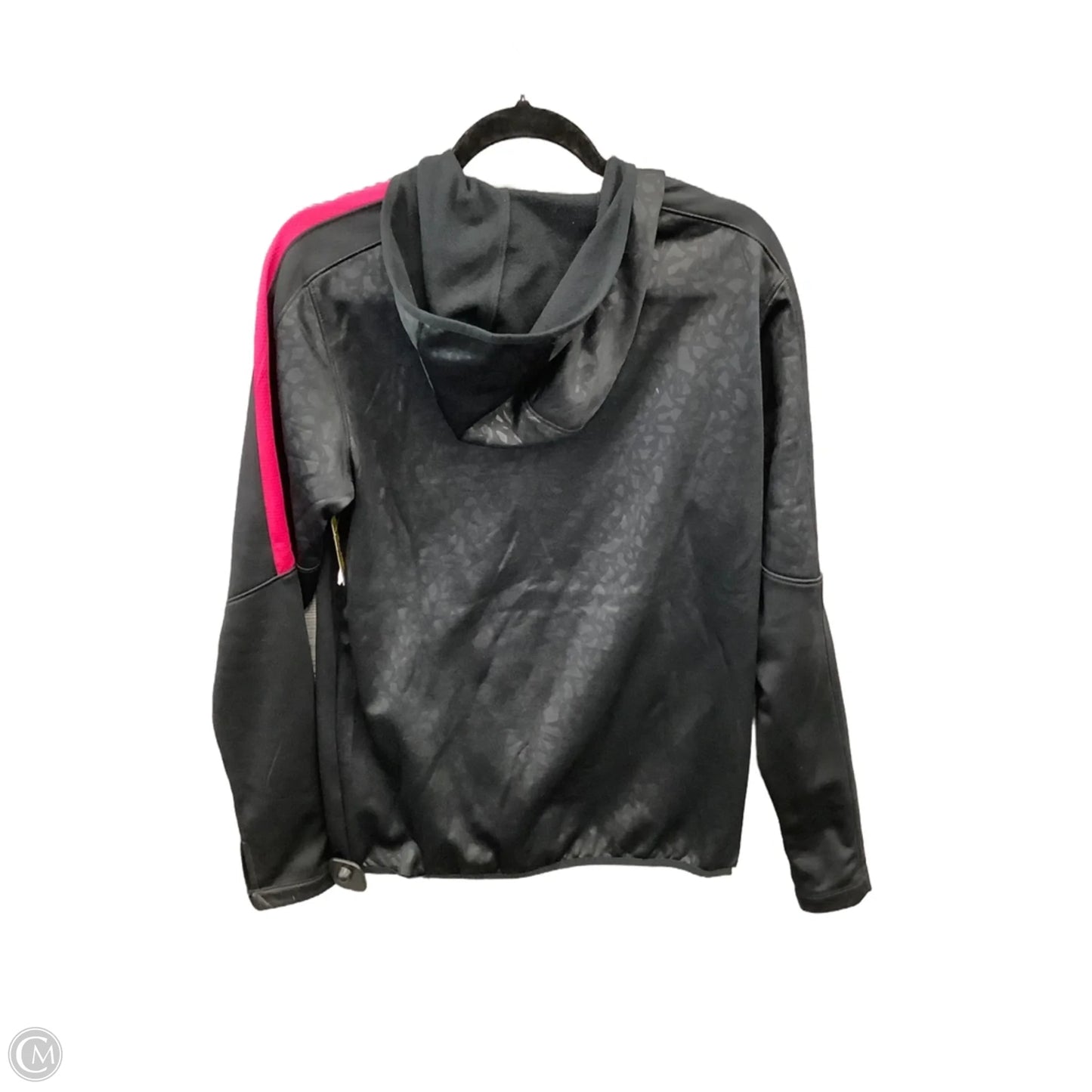 Athletic Jacket By Nike Apparel In Black & Pink, Size: M