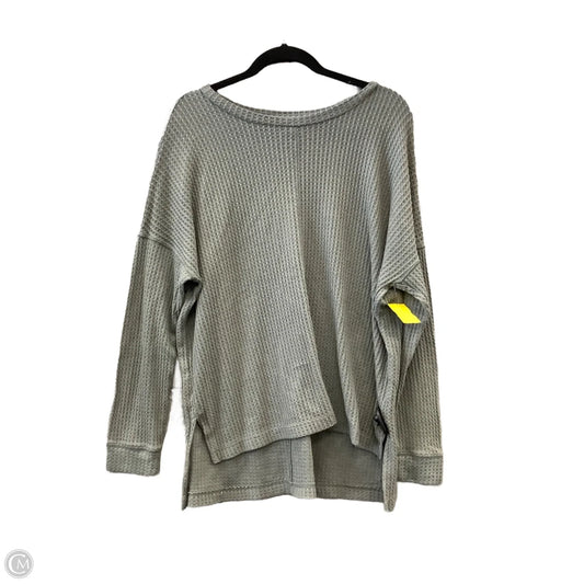 Top Long Sleeve By American Eagle In Grey, Size: S