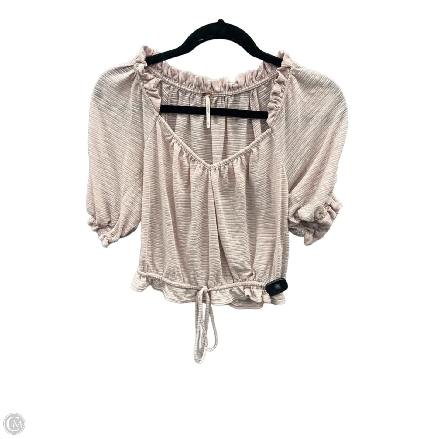 Top Short Sleeve By Free People In Pink, Size: Xs