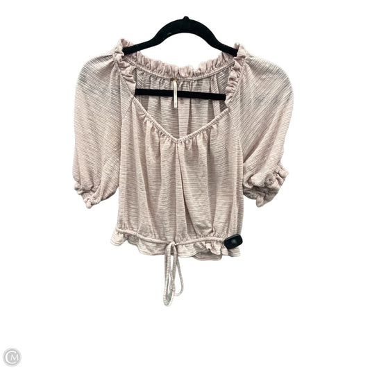 Top Short Sleeve By Free People In Pink, Size: Xs