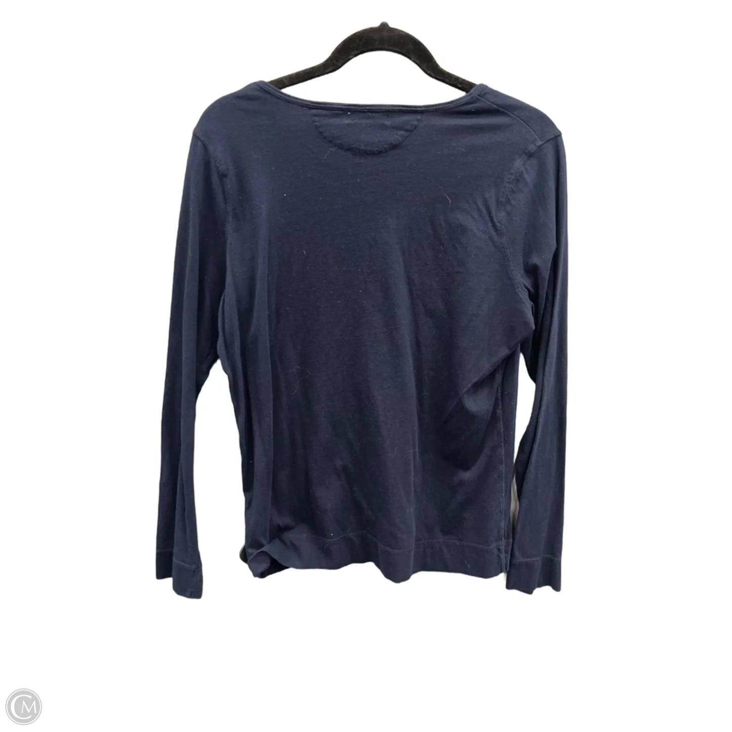 Top Long Sleeve By Lauren Jeans Co In Blue, Size: L