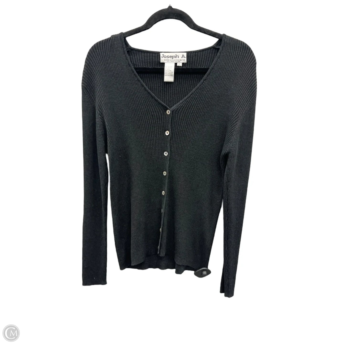 Cardigan By Joseph A. In Black, Size: L