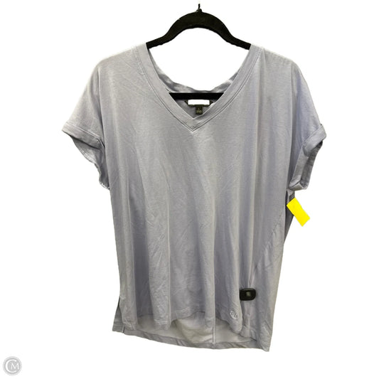 Top Short Sleeve Basic By Banana Republic In Purple, Size: L