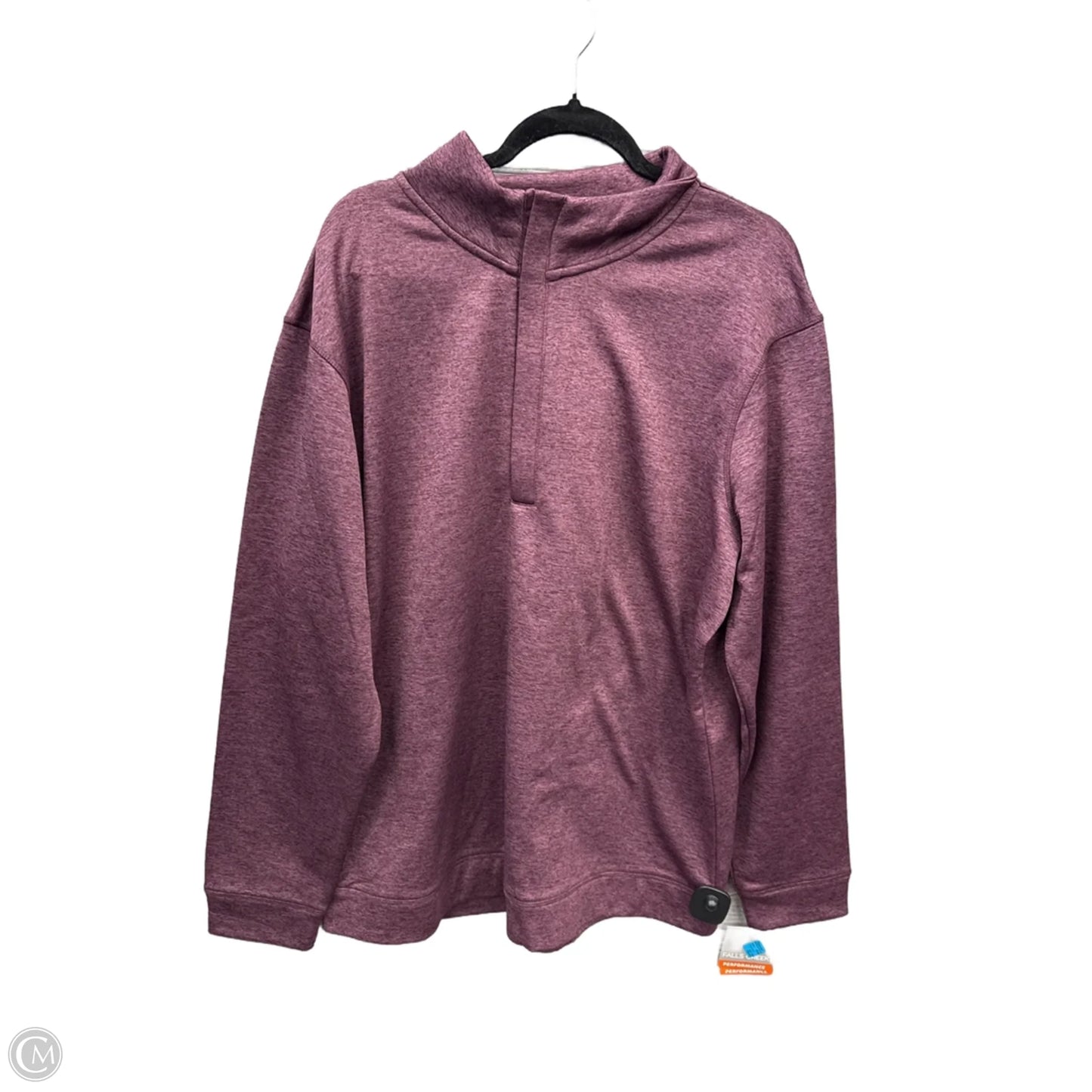 Athletic Top Long Sleeve Collar By Falls Creek In Purple, Size: Xl