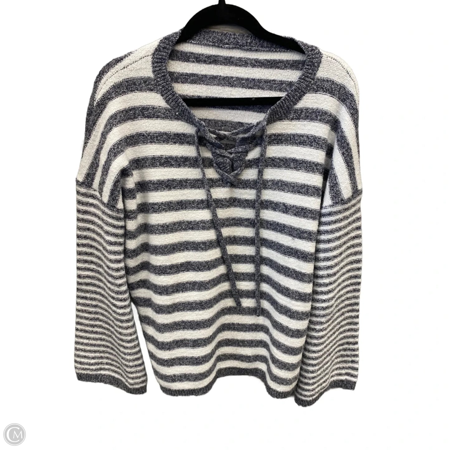 Sweater By Clothes Mentor In Striped Pattern, Size: Xl