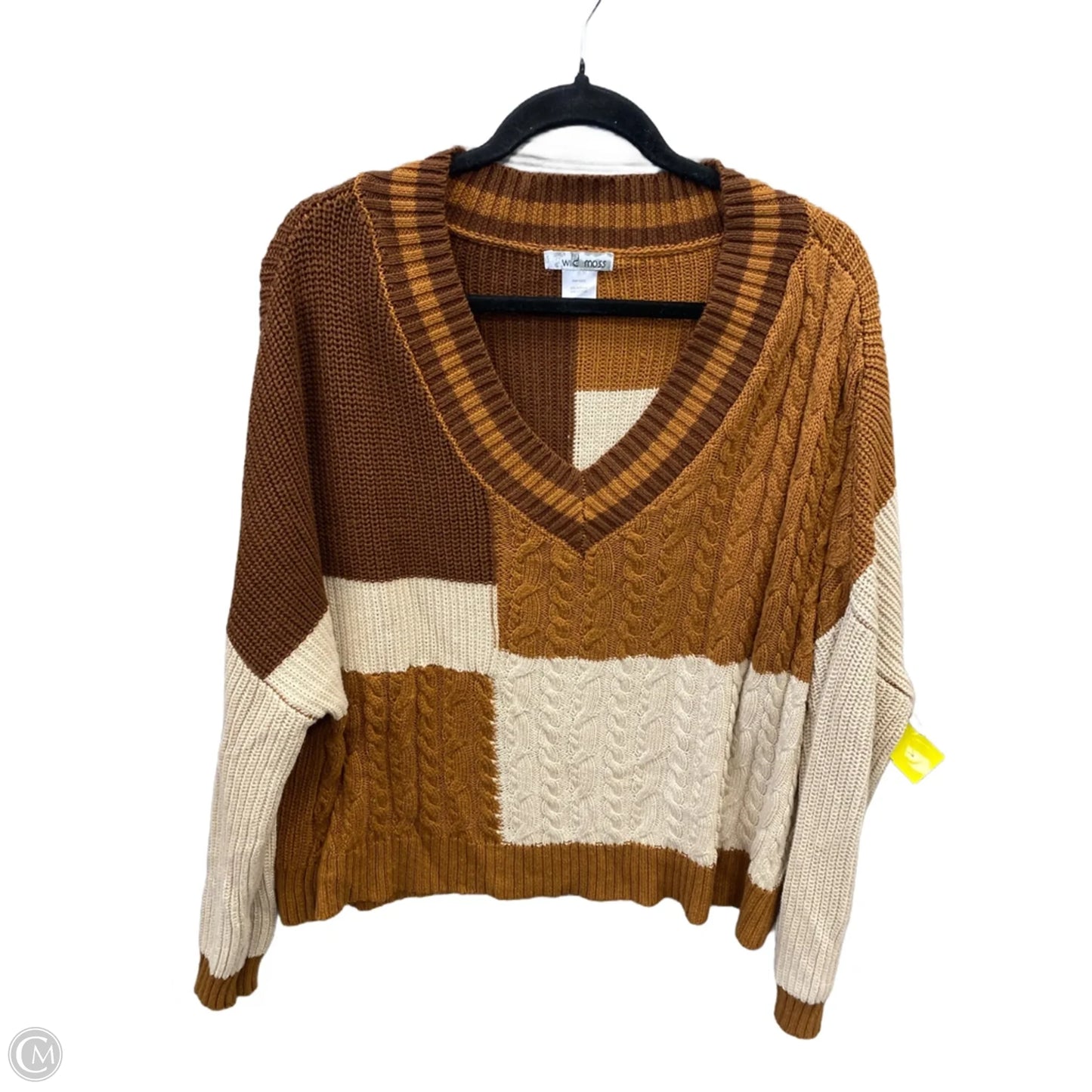 Sweater By Clothes Mentor In Brown, Size: M