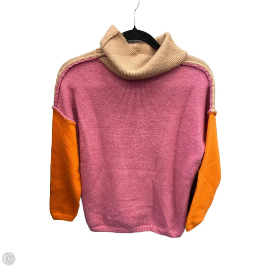 Sweater By Clothes Mentor In Brown & Pink, Size: S