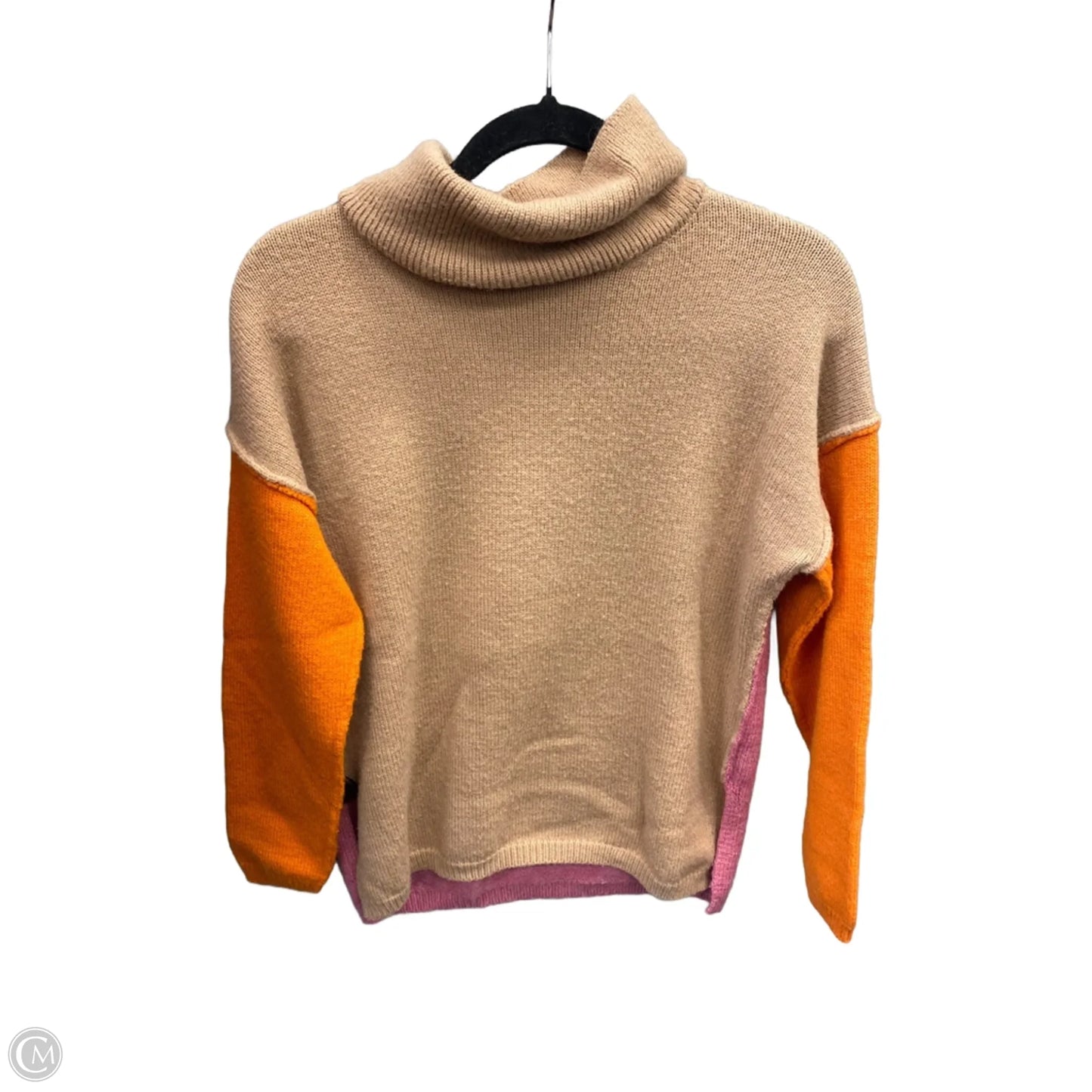 Sweater By Clothes Mentor In Brown & Pink, Size: S