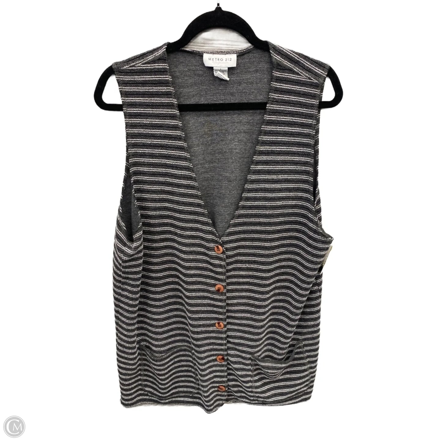 Tunic Sleeveless By Clothes Mentor In Grey, Size: L