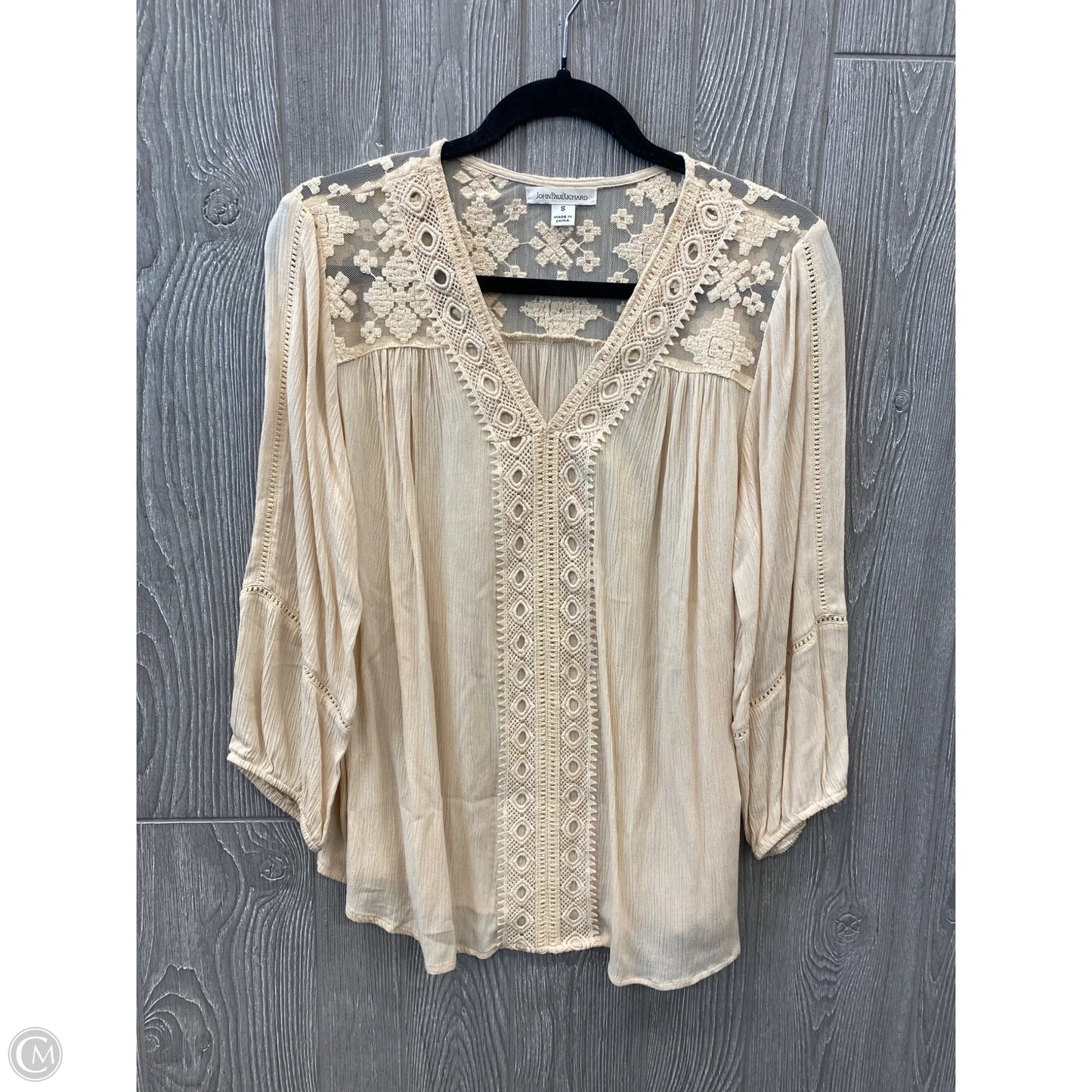 Top Long Sleeve By Ana In Grey, Size: M