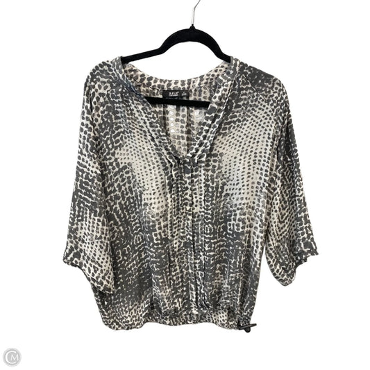 Top Long Sleeve By Ana In Grey, Size: M