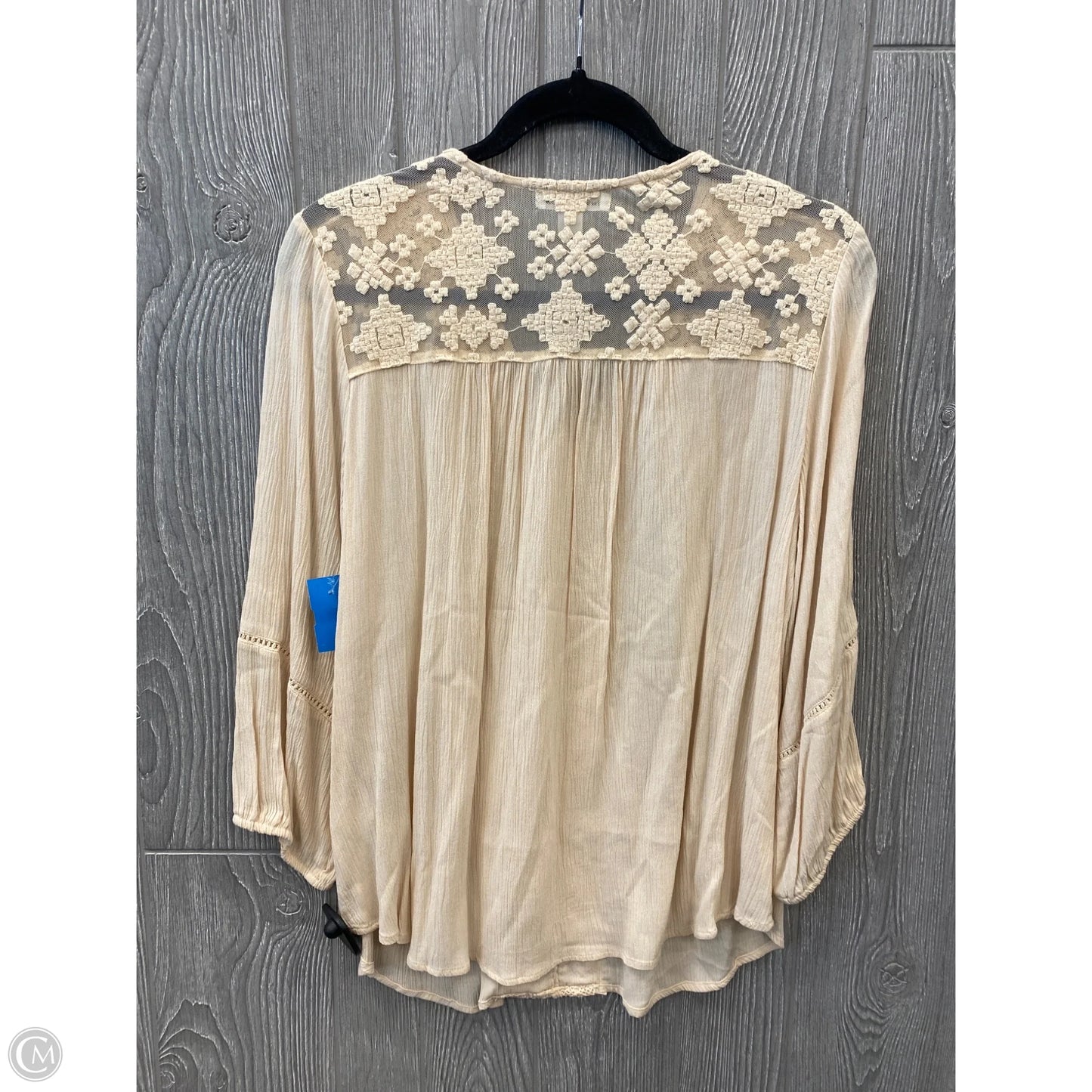 Top Long Sleeve By Ana In Grey, Size: M