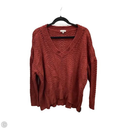 Sweater By Clothes Mentor In Red, Size: 2x