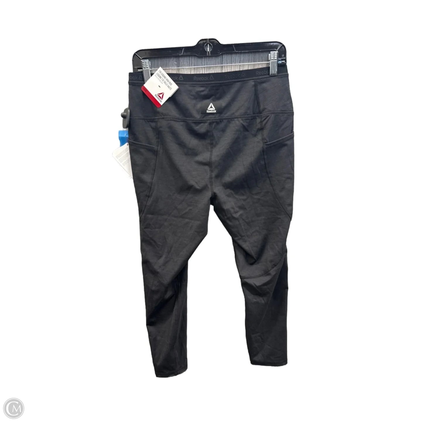 Athletic Leggings By Reebok In Black, Size: L