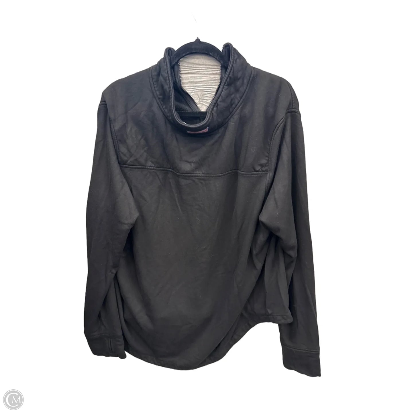 Sweatshirt Collar By Vineyard Vines In Black, Size: 2x