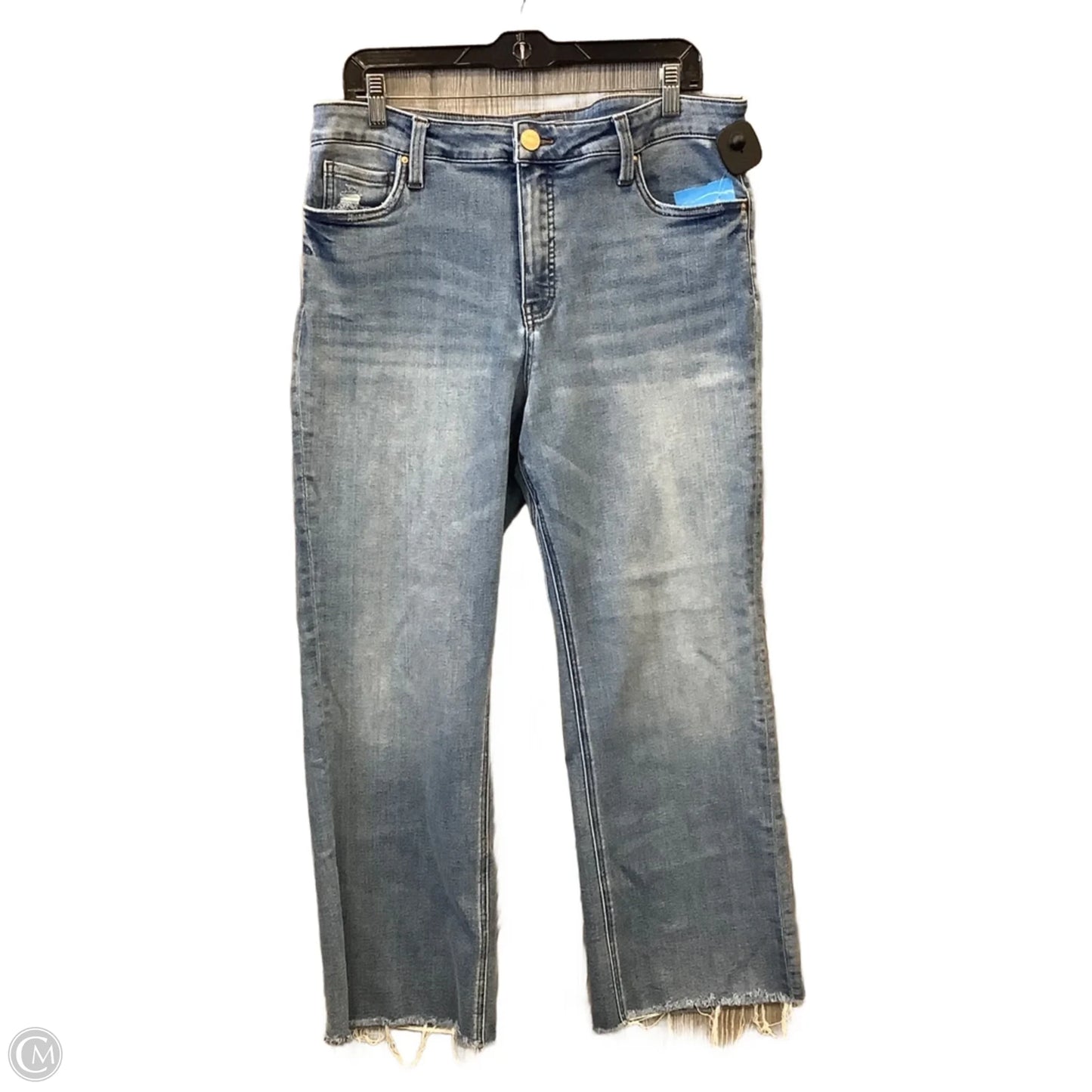 Jeans Straight By Kut In Blue Denim, Size: 14