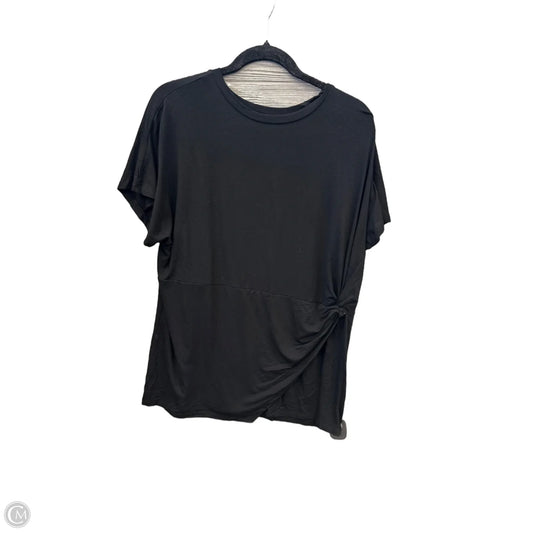 Top Short Sleeve By Ava & Viv In Black, Size: Xxl