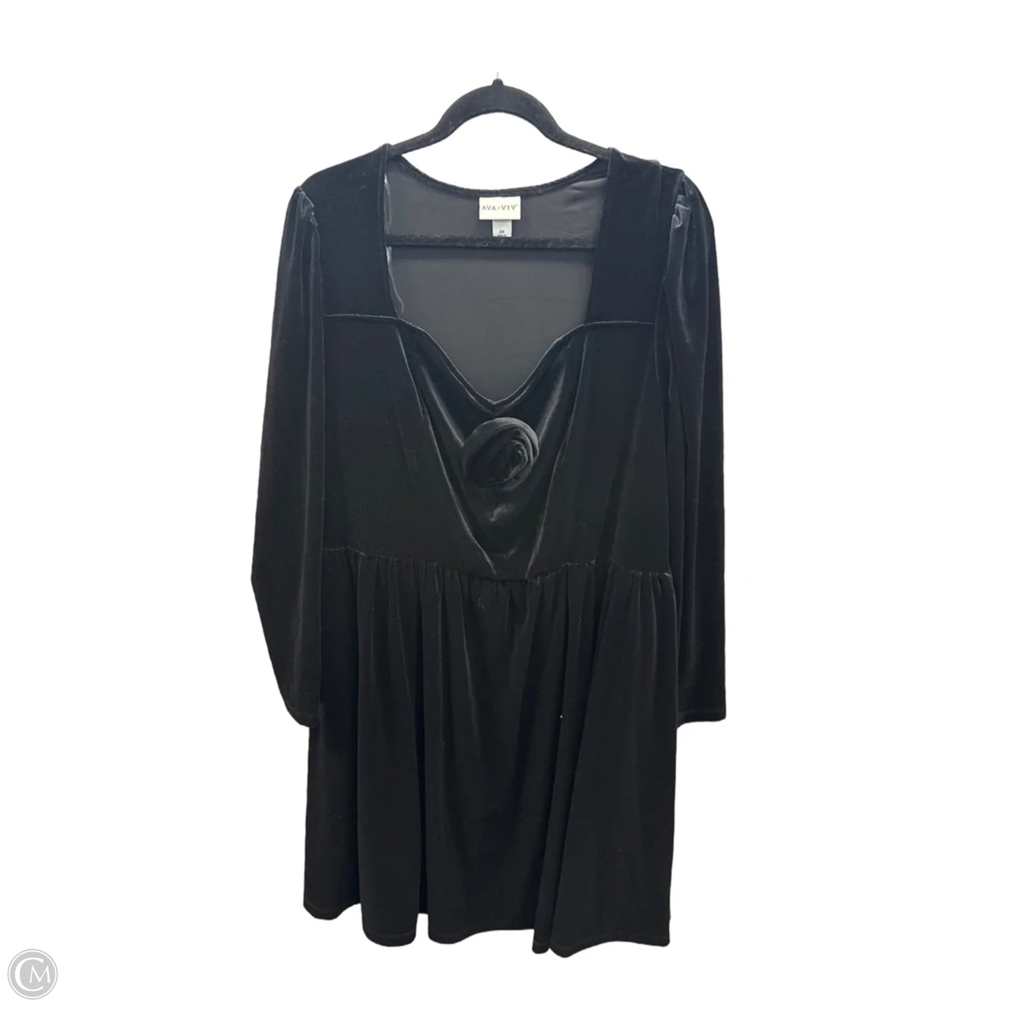 Dress Casual Midi By Ava & Viv In Black, Size: 2x