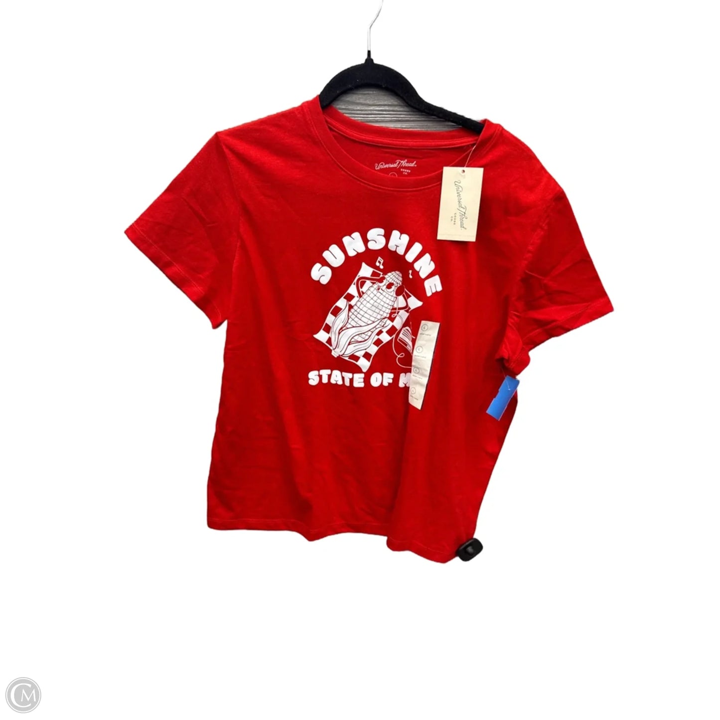 Top Short Sleeve By Universal Thread In Red, Size: L