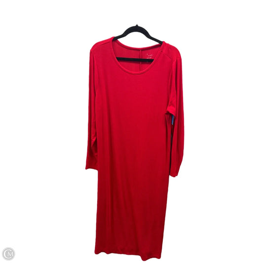 Dress Casual Maxi By A New Day In Red, Size: Xxl